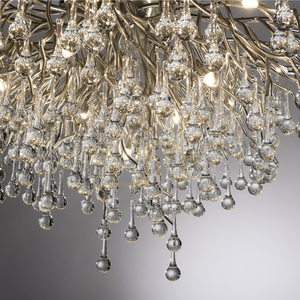 Taklampa Paul Neuhaus Icicle 8092-55, stålfärgad, 14×G9 small 11