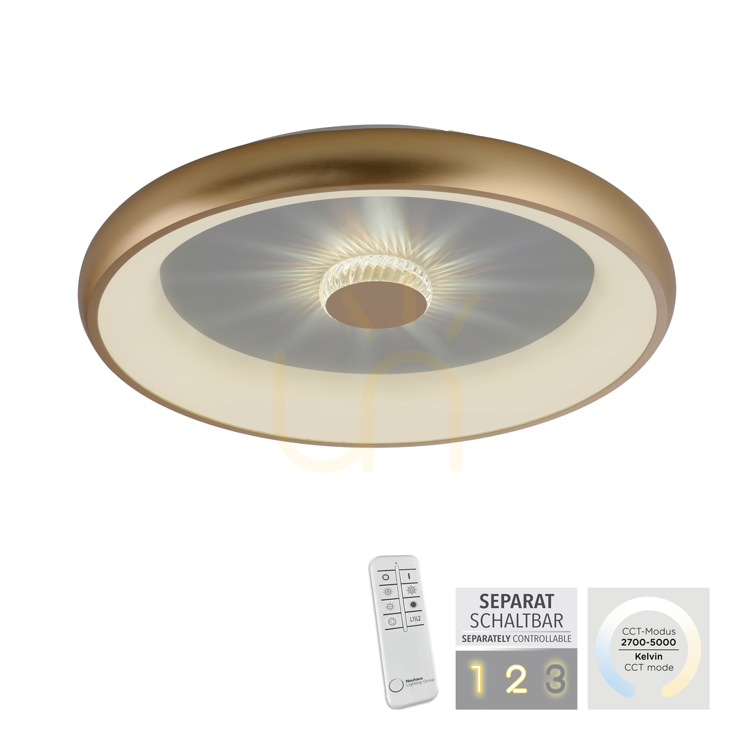 Utsikt VERTIGO 14386-60 Taklampa, mässing, 1xLED VERTIGO 14386-60 Taklampa, mässing, 1xLED