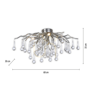 ICICLE 8090-55 Silver taklampa, 4xG9 small 8