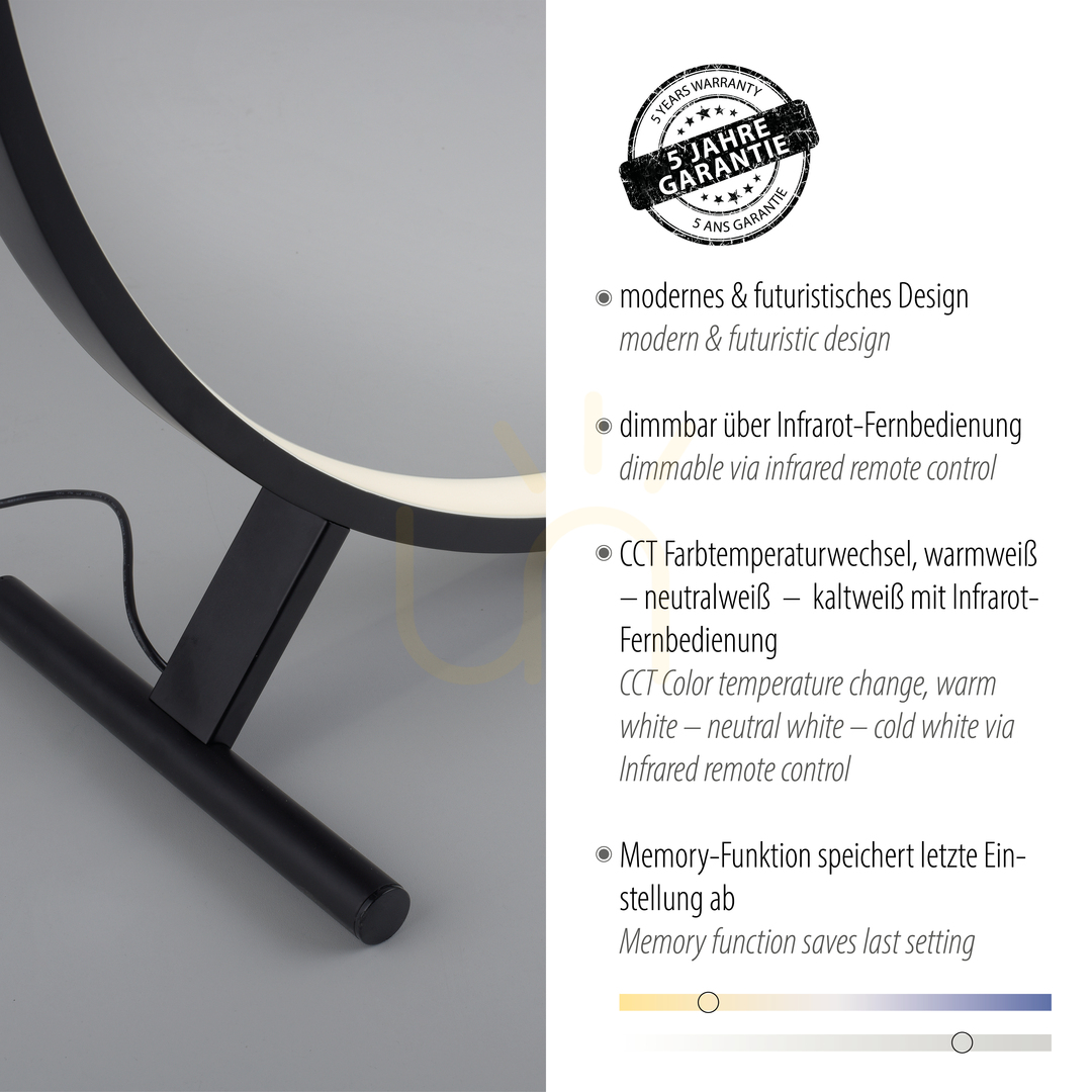 Visa HULA 319-18 Golvlampa, svart, 1xLED HULA 319-18 Golvlampa, svart, 1xLED