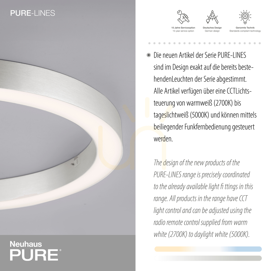 Display PURE-LINES 6309-95 Taklampa, silver, 1xLED PURE-LINES 6309-95 Taklampa, silver, 1xLED