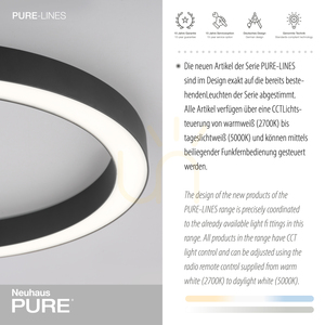 PURE-LINES 6309-13 Taklampa, antracit, 1xLED small 4