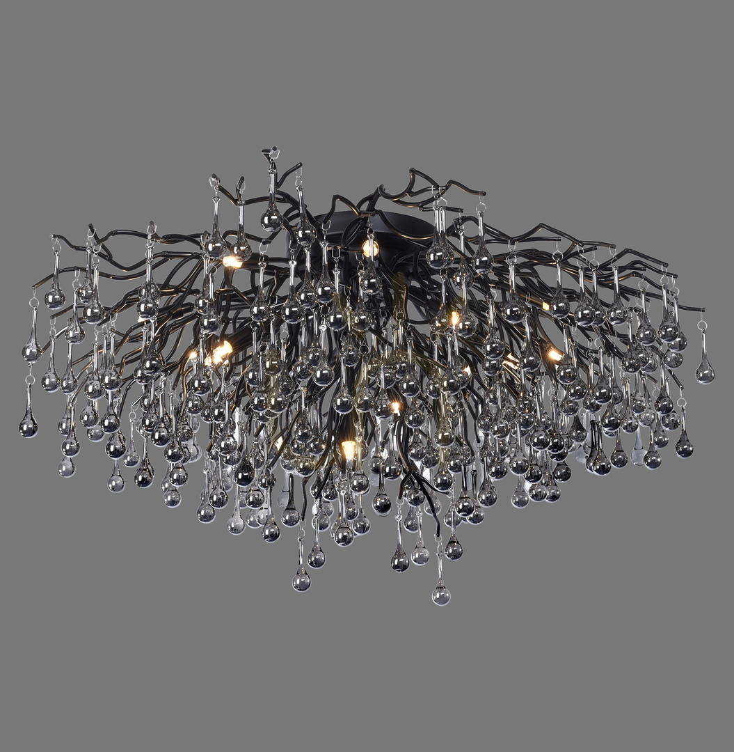 Utsikt ICICLE 8092-18 Taklampa, svart, 14xG9 ICICLE 8092-18 Taklampa, svart, 14xG9