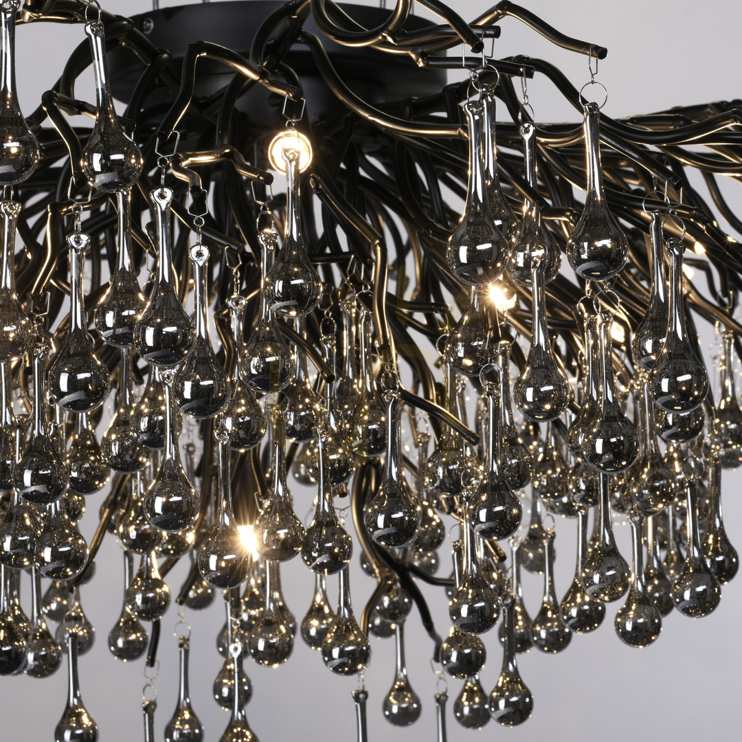 Kontrollera ICICLE 8092-18 Taklampa, svart, 14xG9 ICICLE 8092-18 Taklampa, svart, 14xG9
