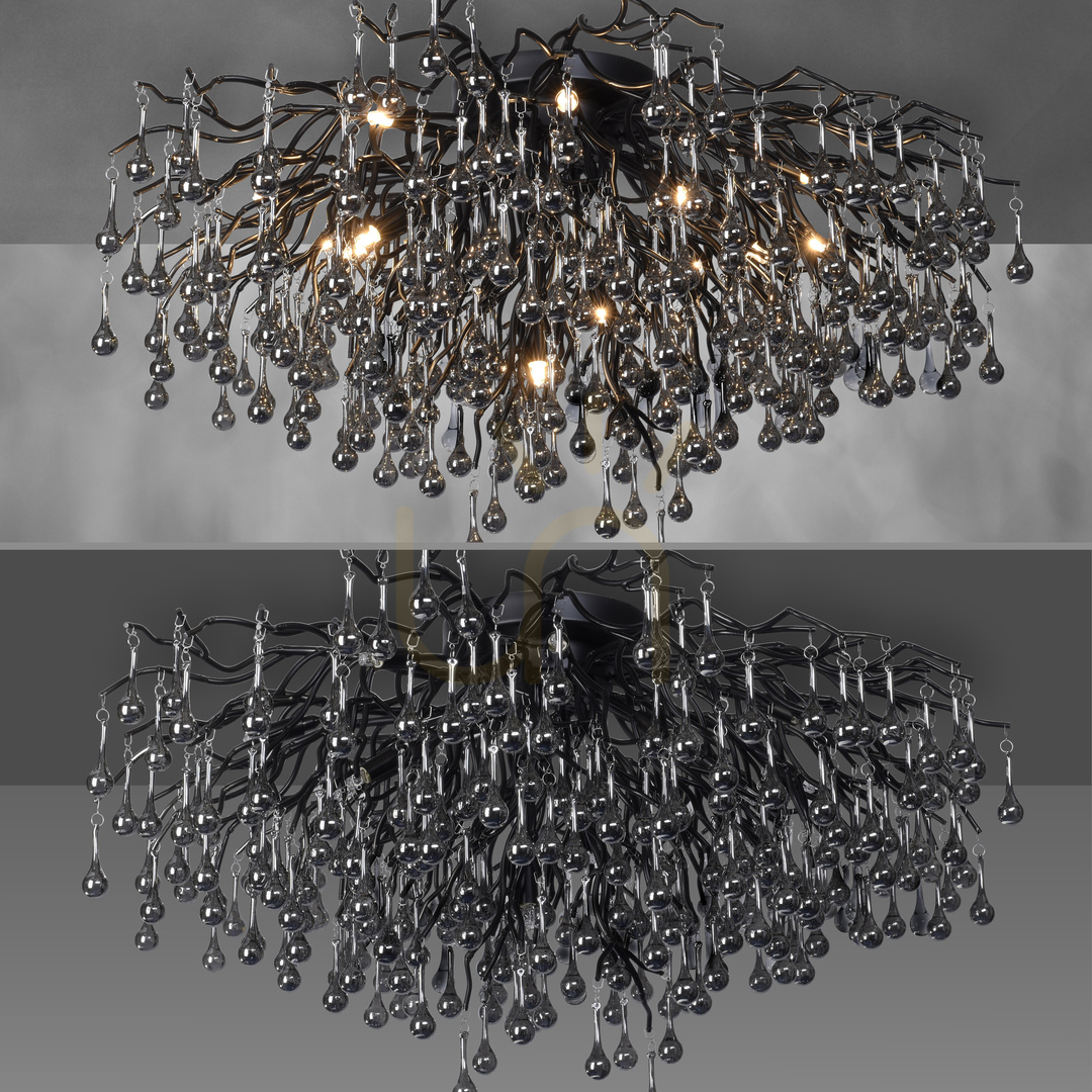 Kontrollera ICICLE 8092-18 Taklampa, svart, 14xG9 ICICLE 8092-18 Taklampa, svart, 14xG9