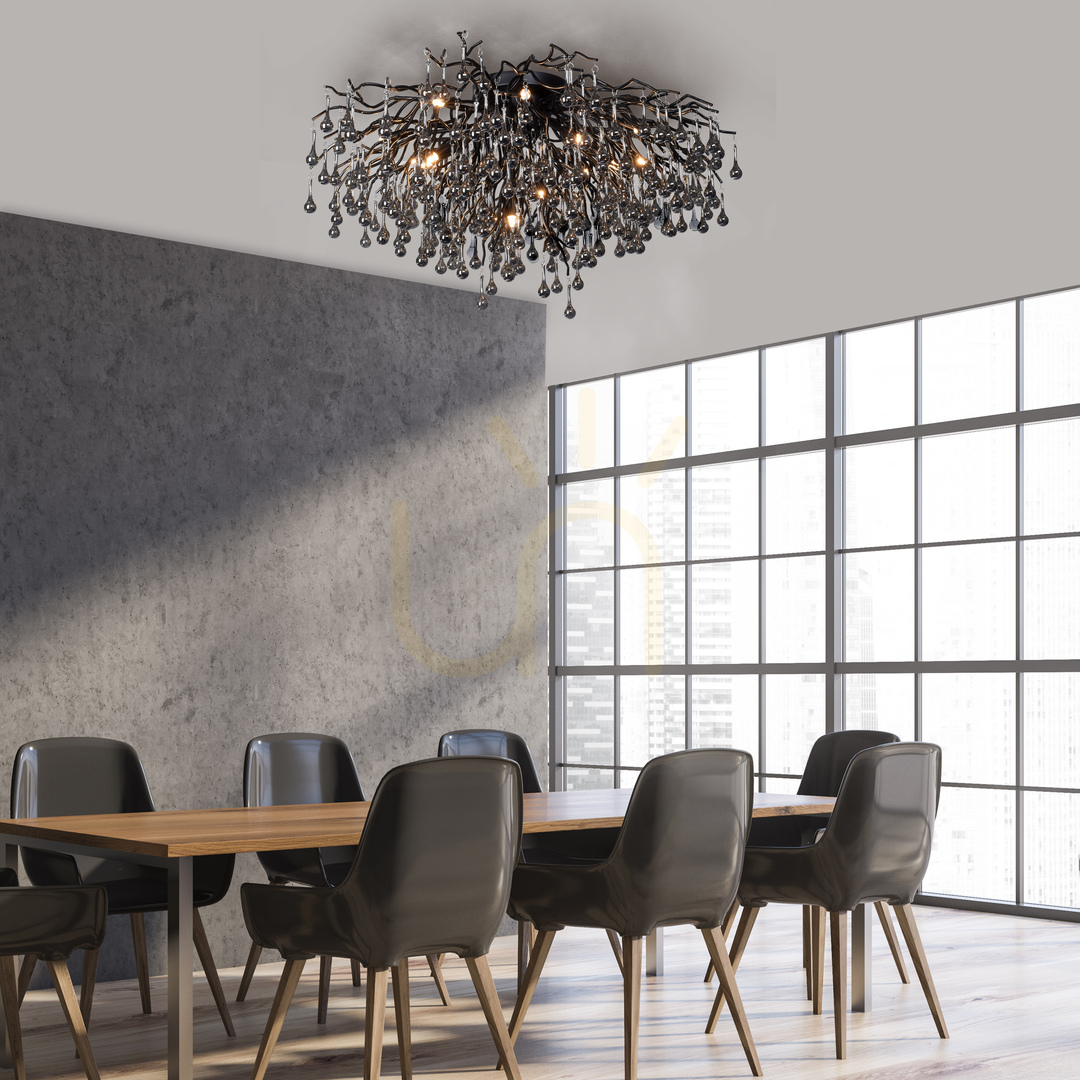 Utsikt ICICLE 8092-18 Taklampa, svart, 14xG9 ICICLE 8092-18 Taklampa, svart, 14xG9