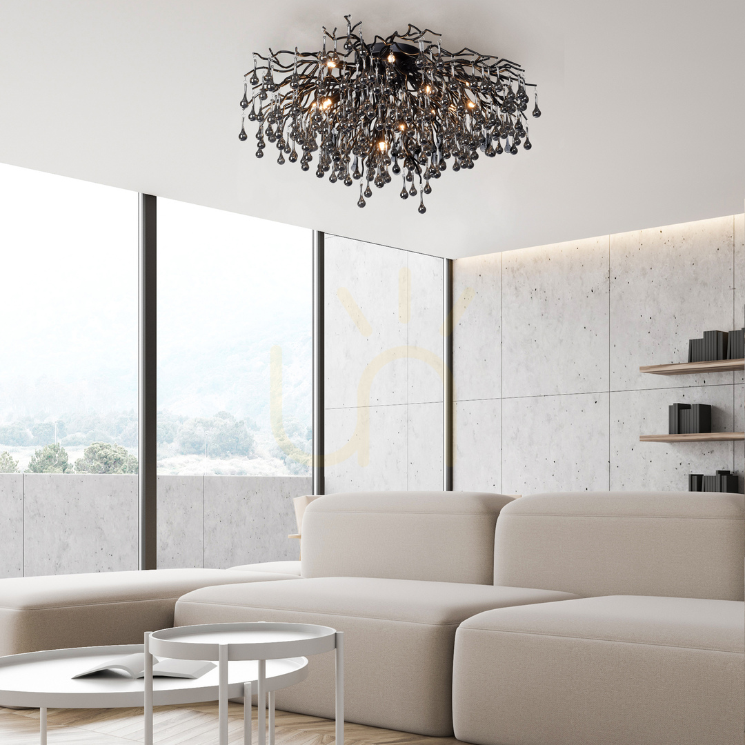 Förhandsvisning ICICLE 8092-18 Taklampa, svart, 14xG9 ICICLE 8092-18 Taklampa, svart, 14xG9