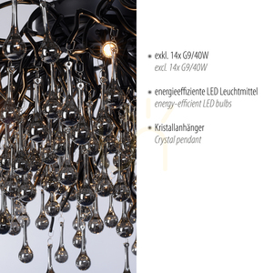 ICICLE 8092-18 Taklampa, svart, 14xG9 3 ICICLE 8092-18 Taklampa, svart, 14xG9 small 3