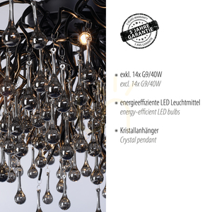 ICICLE 8092-18 Taklampa, svart, 14xG9 4 ICICLE 8092-18 Taklampa, svart, 14xG9 small 4