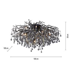 ICICLE 8092-18 Taklampa, svart, 14xG9 8 ICICLE 8092-18 Taklampa, svart, 14xG9 small 8
