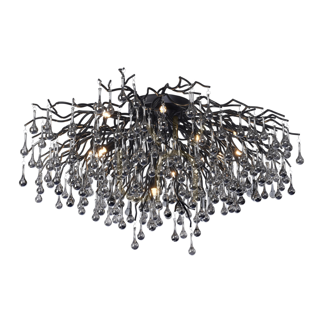 Kontrollera ICICLE 8092-18 Taklampa, svart, 14xG9 ICICLE 8092-18 Taklampa, svart, 14xG9