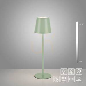 Zuma Line EURIA 19250-43 uppladdningsbar bordslampa, grön, LED 3 W, IP54 small 13