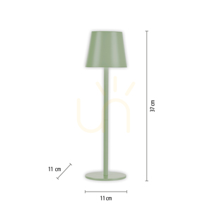 Zuma Line EURIA 19250-43 uppladdningsbar bordslampa, grön, LED 3 W, IP54 small 8