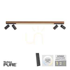 PURE-LINES 6121-79 Taklampa, träfinish, 5xLED 1 PURE-LINES 6121-79 Taklampa, träfinish, 5xLED small 1