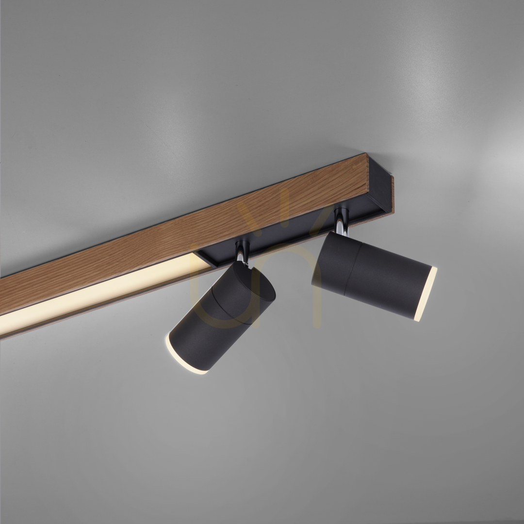 Visa PURE-LINES 6121-79 Taklampa, träfinish, 5xLED PURE-LINES 6121-79 Taklampa, träfinish, 5xLED