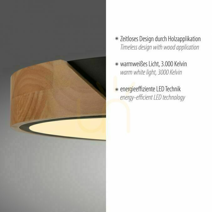 Visa BILA 14288-18 Svart taklampa, 1xLED BILA 14288-18 Svart taklampa, 1xLED