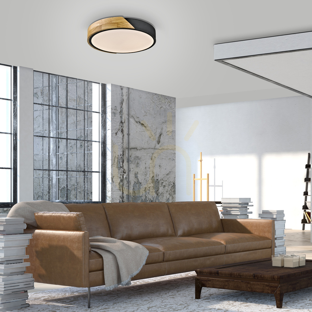 Förhandsvisning BILA 14288-18 Svart taklampa, 1xLED BILA 14288-18 Svart taklampa, 1xLED