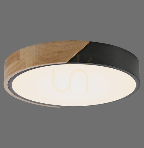 Kontrollera BILA 14288-18 Svart taklampa, 1xLED