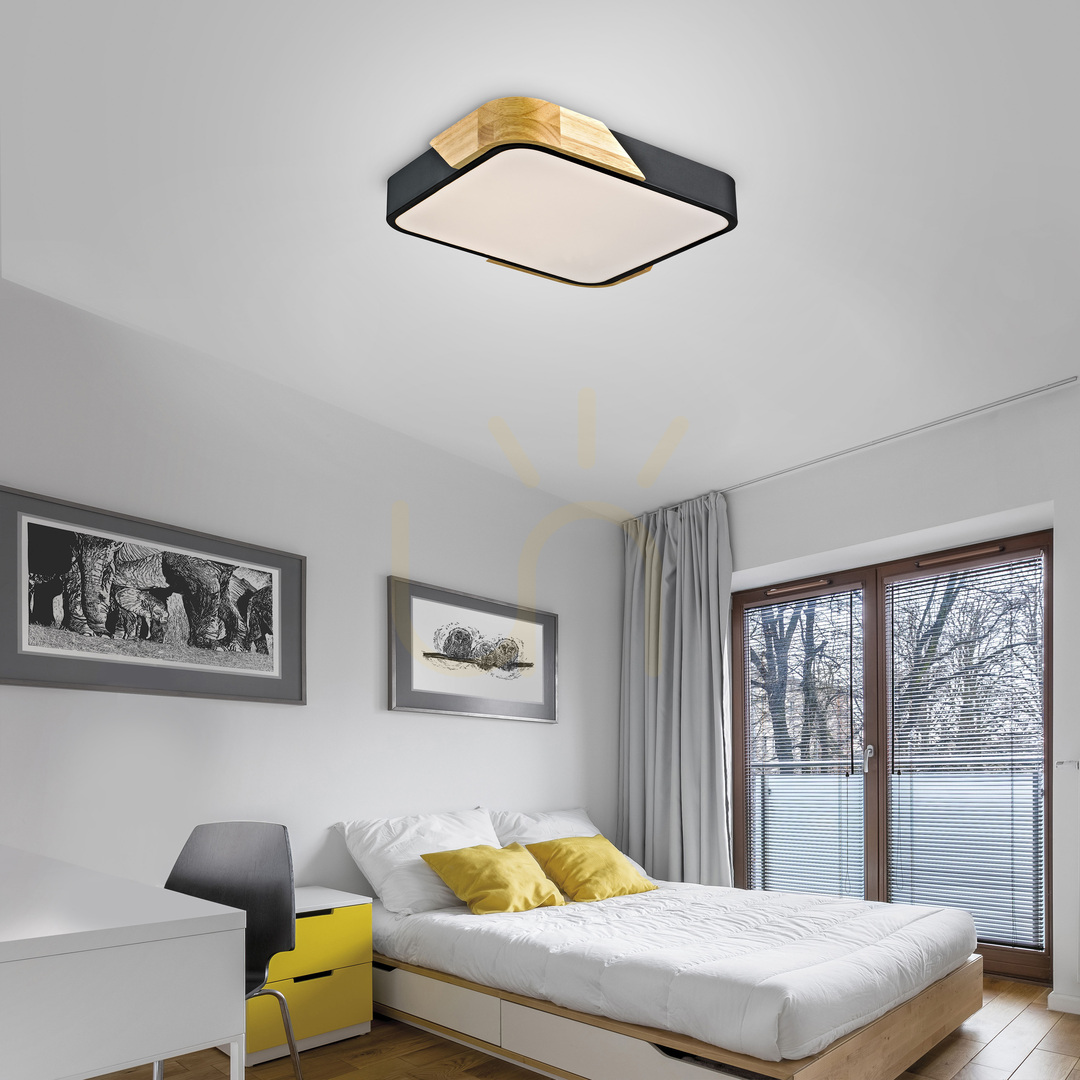 Förhandsvisning BILA 14289-18 Svart taklampa, 1xLED BILA 14289-18 Svart taklampa, 1xLED