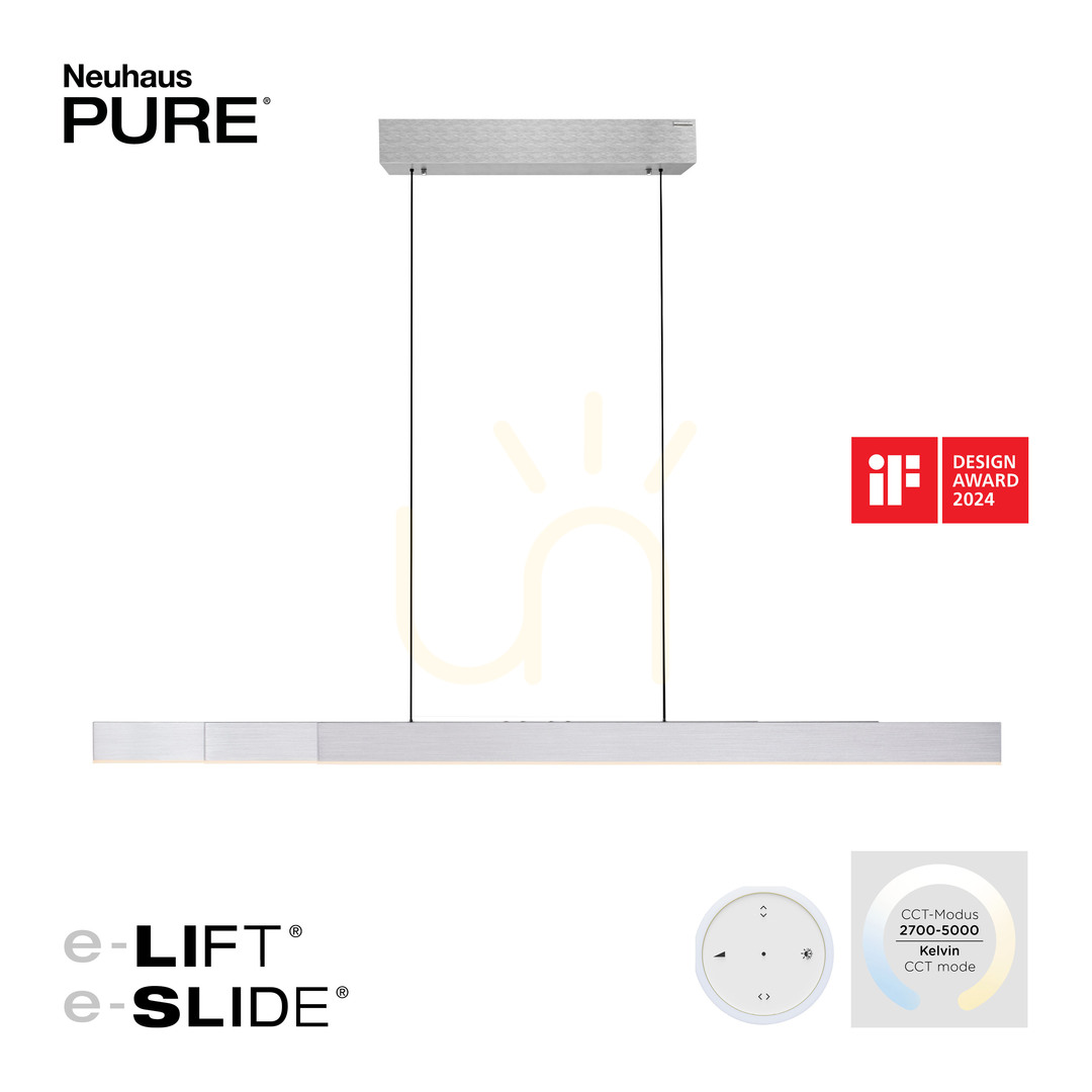 Utsikt PURE MOTO-RISE 2545-95 Silver 3xLED taklampa PURE MOTO-RISE 2545-95 Silver 3xLED taklampa