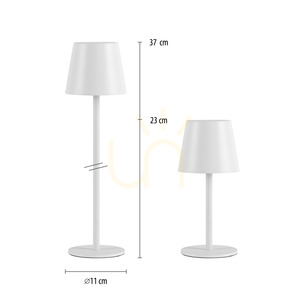 BOTERIA 19251-16 Vit bordslampa med 1 LED-lampa small 7