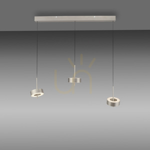 Q-ROTATE 2248-95 Silver 3xLED taklampa small 16