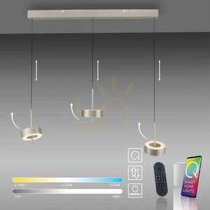 Q-ROTATE 2248-95 Silver 3xLED taklampa small 17