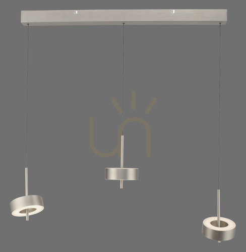 Kontrollera Q-ROTATE 2248-95 Silver 3xLED taklampa