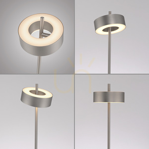 Q-ROTATE 324-95 golvlampa, silver, 1xLED small 12