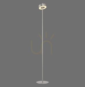 Q-ROTATE 324-95 golvlampa, silver, 1xLED small 0