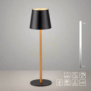 EURIA 19250-68 bordslampa, svart, 1xLED small 10