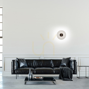 PURE VITRUM 6082-34 Brun vägglampa, 1xLED small 2