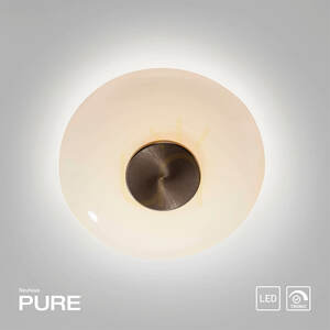 PURE VITRUM 6082-34 Brun vägglampa, 1xLED small 27