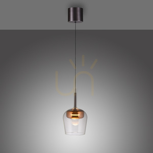 Q-KON 2741-20 Hänglampa i koppar, 1xLED small 18