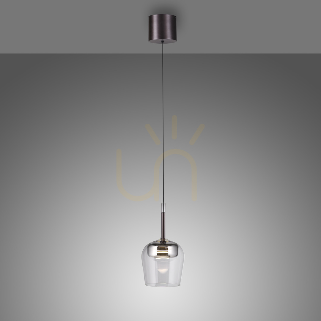 Utsikt Q-KON 2741-21 Silver 1xLED-pendellampa Q-KON 2741-21 Silver 1xLED-pendellampa