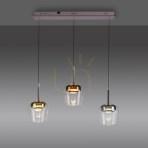 Q-KON 2742-70 Flerfärgad pendellampa med 3 LED-lampor small 11