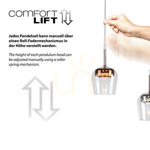 Q-KON 2742-70 Flerfärgad pendellampa med 3 LED-lampor small 6