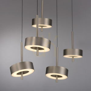 Q-ROTATE 2249-95 Silver 5xLED taklampa small 16