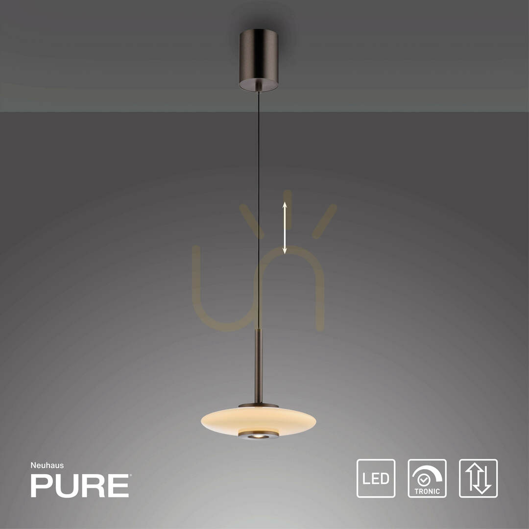 Visa PURE VITRUM 2053-34 Brun 2xLED-pendellampa PURE VITRUM 2053-34 Brun 2xLED-pendellampa
