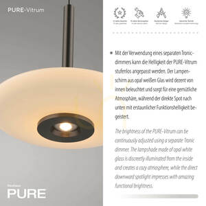 PURE VITRUM 2053-34 Brun 2xLED-pendellampa 4 PURE VITRUM 2053-34 Brun 2xLED-pendellampa small 4
