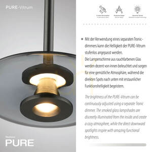 PURE VITRUM 2083-15 Grå 6xLED-pendellampa 3 PURE VITRUM 2083-15 Grå 6xLED-pendellampa small 3