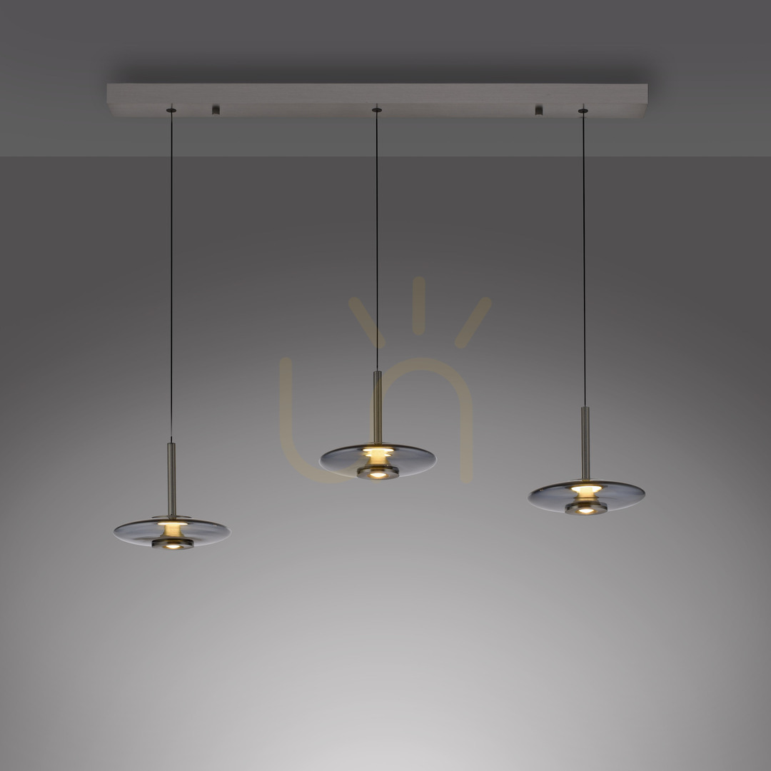 Kontrollera PURE VITRUM 2083-15 Grå 6xLED-pendellampa PURE VITRUM 2083-15 Grå 6xLED-pendellampa