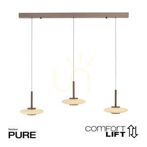 PURE VITRUM 2083-34 Brunt taklampa med 6 LED-lampor small 1