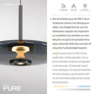 PURE E-VITRUM 2084-15 Grå 2xLED-pendellampa 3 PURE E-VITRUM 2084-15 Grå 2xLED-pendellampa small 3