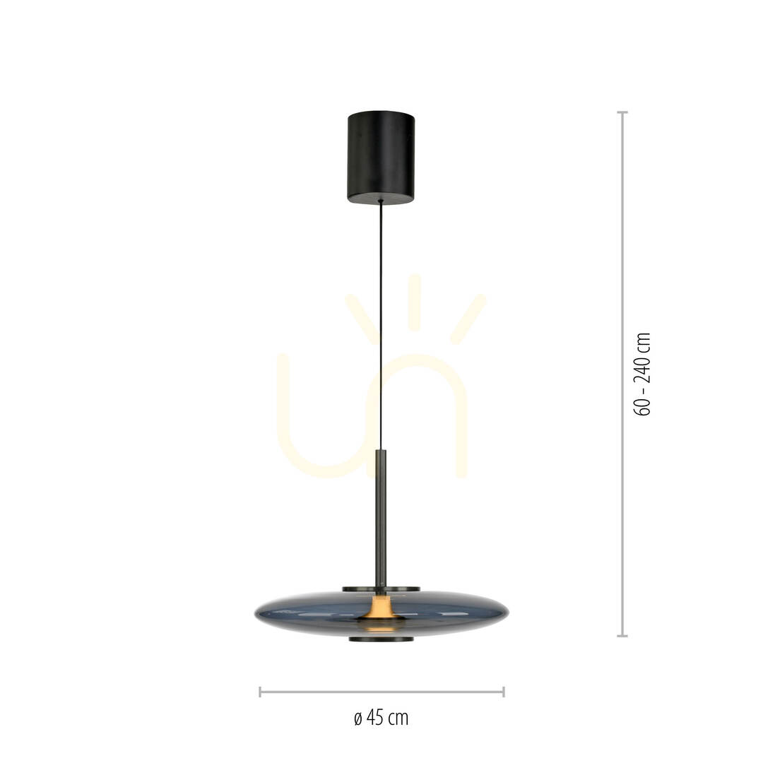 Display PURE E-VITRUM 2084-15 Grå 2xLED-pendellampa PURE E-VITRUM 2084-15 Grå 2xLED-pendellampa