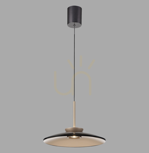 Kontrollera PURE E-MOON 2195-97 Brun taklampa med 2 LED-lampor