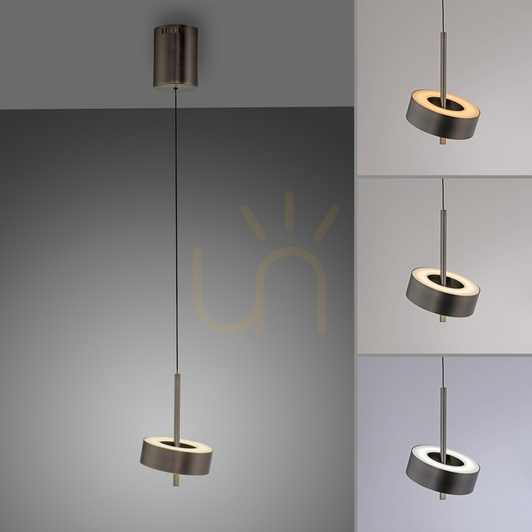 Kontrollera Q-ROTATE 2247-34 Brunt 1xLED-pendelljus Q-ROTATE 2247-34 Brunt 1xLED-pendelljus