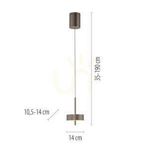 Q-ROTATE 2247-34 Brunt 1xLED-pendelljus 8 Q-ROTATE 2247-34 Brunt 1xLED-pendelljus small 8