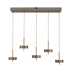 Q-ROTATE 2249-34 Brunt 5xLED-pendelljus small 10