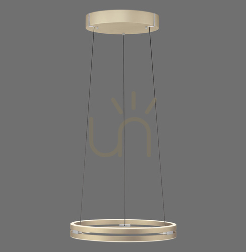 Kontrollera PURE E-LOOP 2550-60 Pendellampa i mässing med 2 LED-lampor